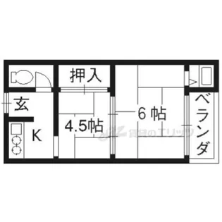 柳本荘【2号室】の間取り