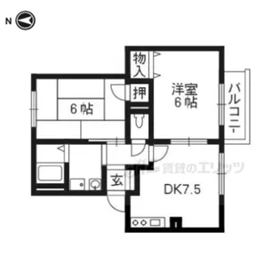 M・C・フレグランス【202号室】の間取り