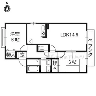 ヴィレッジ海印C棟【1階】の間取り