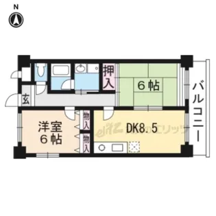 エクセル清涼【105号室】の間取り