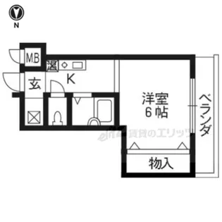 プランドール【201号室】の間取り