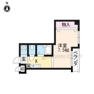 プランドール【208号室】の間取り