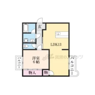 芝ノ宮マンション【406号室】の間取り
