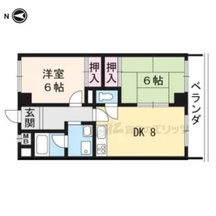 リージェンシーコート平野【202号室】の間取り