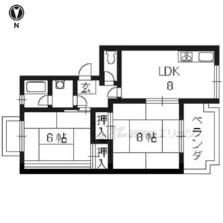 ハイコーポFUJITA【101号室】の間取り