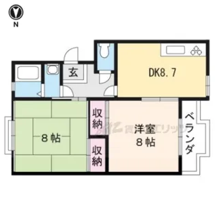 ハイコーポFUJITA【201号室】の間取り