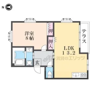 清水マンション【105号室】の間取り