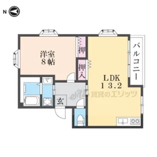 清水マンション【3階】の間取り
