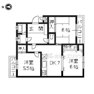 カーサNAKAMURA【406号室】の間取り