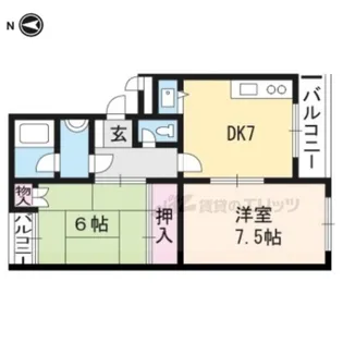 ベルエトワール【403号室】の間取り