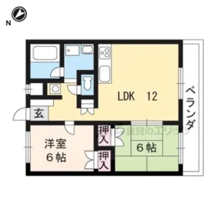 アビタシオンコンフォール【2階】の間取り
