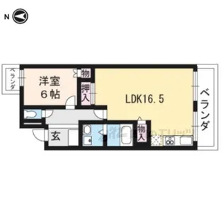 レジデンス丸太町【202号室】の間取り