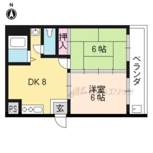 VIP一言寺【307号室】の間取り