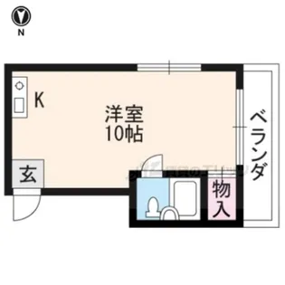 ル・松尾【204号室】の間取り