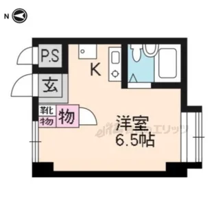 デュ北白川【210号室】の間取り