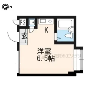 デュ北白川【308号室】の間取り