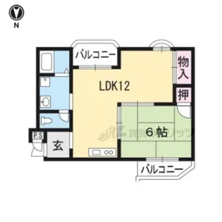 プリシエール河合【302号室】の間取り