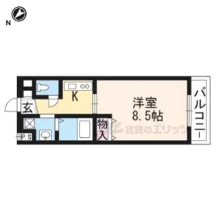 グリーンヒル上池田【105号室】の間取り