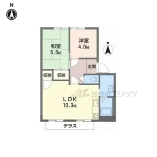 ドミールカンザカ【A103号室】の間取り