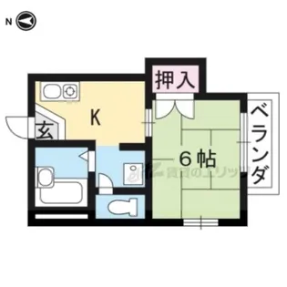 カーサ岩倉【101号室】の間取り