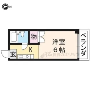 「グランビュー太秦」【4-B号室】の間取り