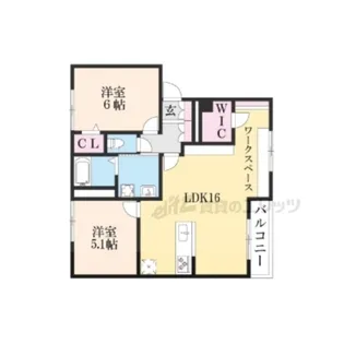 オークヒル【207号室】の間取り