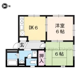 クレーシュ大宮【101号室】の間取り