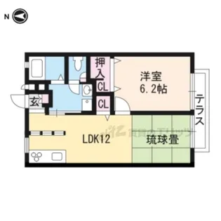 シェモア鷺森【101号室】の間取り