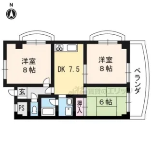 宇治プラザ【410号室】の間取り