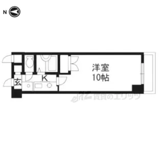 ナルディス西大路【106号室】の間取り