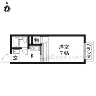 ユニメント大嶋【1階】の間取り