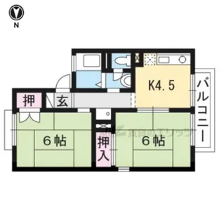 セジュール今原A【203号室】の間取り