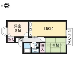 セジュール鹿ノ下【1階】の間取り
