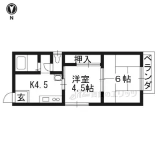 スイートム塚原【202号室】の間取り