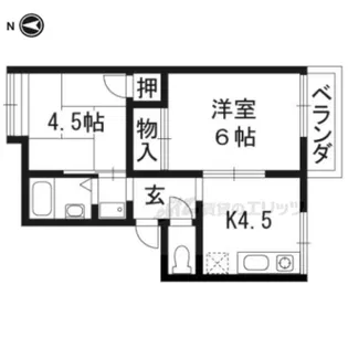 プレジール桂【1階】の間取り