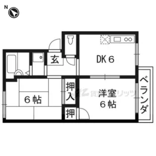 プリシエール桂【202号室】の間取り