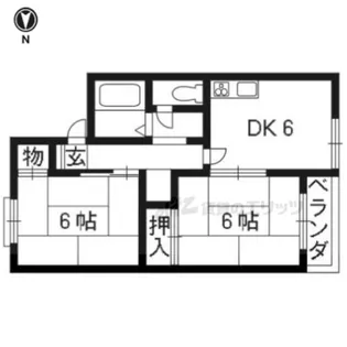 スイートム松陽【C201号室】の間取り