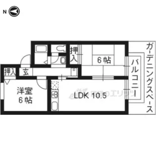 ラヴィアンローズヒル A棟【101号室】の間取り