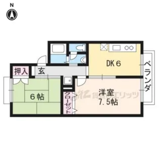 セジュール河部【2階】の間取り