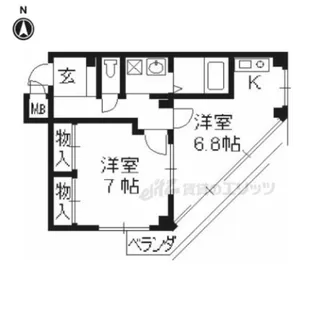 スパッションM&J【3階】の間取り