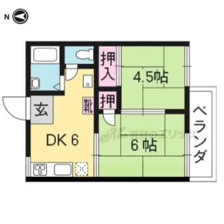 エバンス18【202号室】の間取り