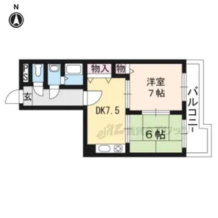 カステッロロッソ【903号室】の間取り