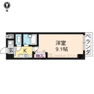 サムパティーク山科【912号室】の間取り