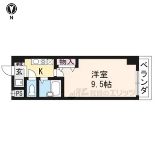 サムパティーク山科【403号室】の間取り