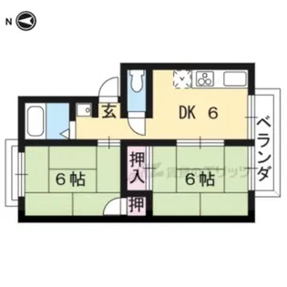 メルヴェーユ桂【1階】の間取り