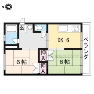 第一河合マンション【3階】の間取り