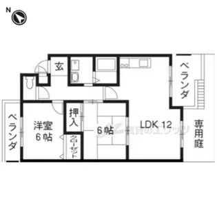 アーバニティー桂【1階】の間取り