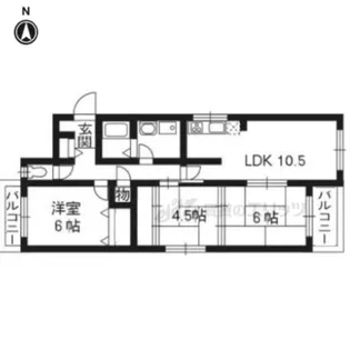 「ヴェルデ三番館」【3階】の間取り