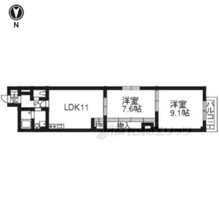 シャトル京都駅 【1階】の間取り