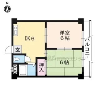 アクアエルフ上賀茂【203号室】の間取り